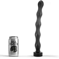 Dildo anale maxi con palline All Black Dildo anale maxi con palline All Black