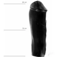 Dildo XL glande pronunciato 20 cm All Black
