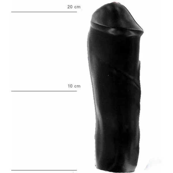 Dildo XL glande pronunciato 20 cm All Black