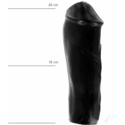 Dildo XL glande pronunciato 20 cm All Black Dildo XL glande pronunciato 20 cm All Black