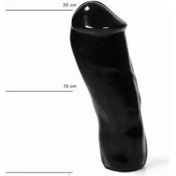 Dildo XL glande pronunciato 20 cm All Black Dildo XL glande pronunciato 20 cm All Black
