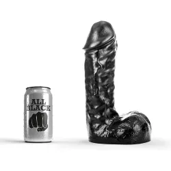 Dildo XL realistico dritto All Black 24,5 cm Dildo XL realistico dritto All Black 24,5 cm