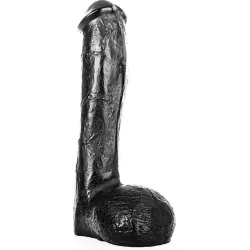 Dildo XL realistico 23 cm All Black Dildo XL realistico 23 cm All Black