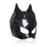 Maschera BDSM Glossy Cat nera Maschera BDSM Glossy Cat nera