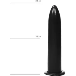 Butt Plug XL liscio 19 cm All Black Butt Plug XL liscio 19 cm All Black