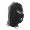 Maschera BDSM integrale con collare nera Maschera BDSM integrale con collare nera