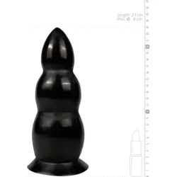 Butt Plug maxi con sfere 23 cm nero Butt Plug maxi con sfere 23 cm nero
