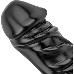 Dildo XXL realistico con ventosa 34 cm nero Dildo XXL realistico con ventosa 34 cm nero