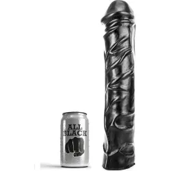Dildo XXL realistico con ventosa 34 cm nero Dildo XXL realistico con ventosa 34 cm nero