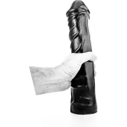 Dildo XXL realistico con ventosa 34 cm nero Dildo XXL realistico con ventosa 34 cm nero