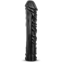 Dildo XXL realistico con ventosa 34 cm nero Dildo XXL realistico con ventosa 34 cm nero