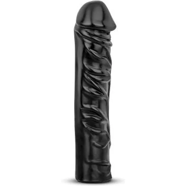 Dildo XXL realistico con ventosa 34 cm nero