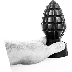 Butt Plug forma granata 14 cm All Black Butt Plug forma granata 14 cm All Black
