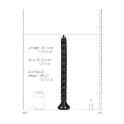 Dildo anale Scaled Snake 45 cm nero Dildo anale Scaled Snake 45 cm nero