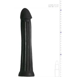 Dildo Maxi glande pronunciato 31 cm All black Dildo Maxi glande pronunciato 31 cm All black