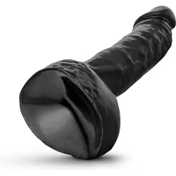 Dildo XL realistico 21 cm All Black Dildo XL realistico 21 cm All Black
