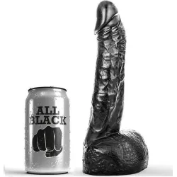 Dildo XL realistico 21 cm All Black Dildo XL realistico 21 cm All Black