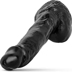 Dildo XL realistico 21 cm All Black Dildo XL realistico 21 cm All Black