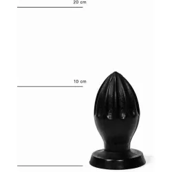 Plug anale con scanalature 12 cm All Black Plug anale con scanalature 12 cm All Black