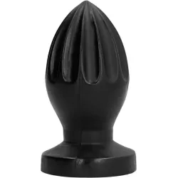 Plug anale con scanalature 12 cm All Black Plug anale con scanalature 12 cm All Black