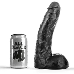 Fallo XL realistico 22 cm All Black Fallo XL realistico 22 cm All Black