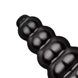 Maxi Dildo con sfere graduate 35 cm All Black Maxi Dildo con sfere graduate 35 cm All Black