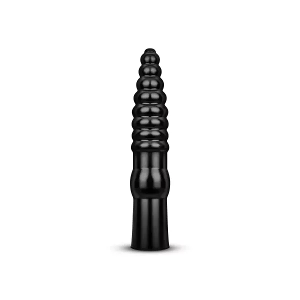 Maxi Dildo con sfere graduate 35 cm All Black