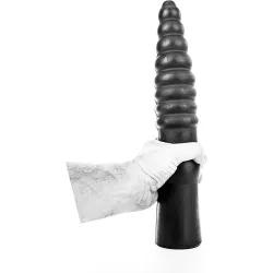 Maxi Dildo con sfere graduate 35 cm All Black Maxi Dildo con sfere graduate 35 cm All Black