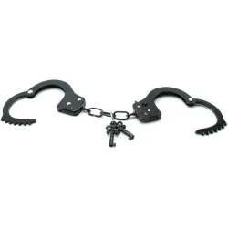 Manette BDSM in metallo nere Manette BDSM in metallo nere
