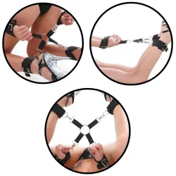 Kit Costrittivo heavy duty hogtie nero Kit Costrittivo heavy duty hogtie nero