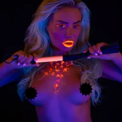 Frusta flogger fluorescente rosa Taboom Frusta flogger fluorescente rosa Taboom