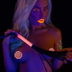 Frusta flogger fluorescente rosa Taboom Frusta flogger fluorescente rosa Taboom