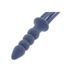 Frusta 4 code e dildo in silicone blu Taboom Frusta 4 code e dildo in silicone blu Taboom