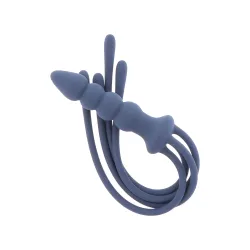 Frusta 4 code e dildo in silicone blu Taboom Frusta 4 code e dildo in silicone blu Taboom