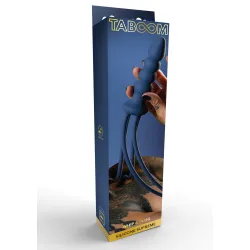 Frusta 4 code e dildo in silicone blu Taboom Frusta 4 code e dildo in silicone blu Taboom
