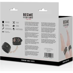 Cavigliere erotiche regolabili nere dorate Cavigliere erotiche regolabili nere dorate