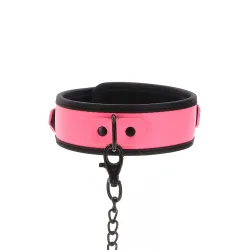 Collare e guinzaglio fluorescente rosa Taboom Collare e guinzaglio fluorescente rosa Taboom