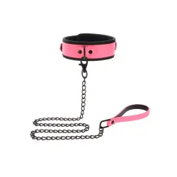 Collare e guinzaglio fluorescente rosa Taboom Collare e guinzaglio fluorescente rosa Taboom