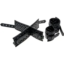 Set costrittivo polsi caviglie nero Set costrittivo polsi caviglie nero