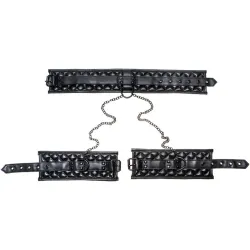 Set costrittivo con collare e manette X-Play Set costrittivo con collare e manette X-Play