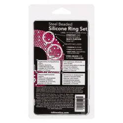 Set 2 anelli fallici con sfere stimolanti Set 2 anelli fallici con sfere stimolanti