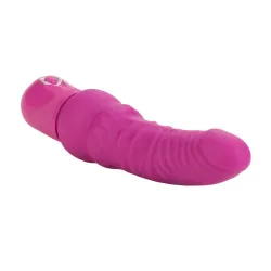 Vibratore realistico curvo 17,3 cm fucsia Vibratore realistico curvo 17,3 cm fucsia