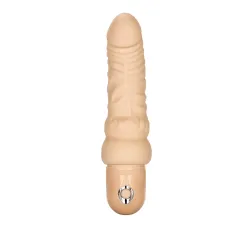 Vibratore realistico curvo 17,3 cm chiaro Vibratore realistico curvo 17,3 cm chiaro