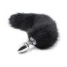 Plug anale con coda Fox Tail nera 45 cm Plug anale con coda Fox Tail nera 45 cm