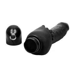 Vibratore vaginale realistico 19 cm nero Vibratore vaginale realistico 19 cm nero