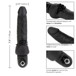 Vibratore vaginale realistico 19 cm nero Vibratore vaginale realistico 19 cm nero