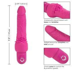 Vibratore vaginale realistico 19 cm fucsia Vibratore vaginale realistico 19 cm fucsia