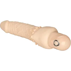 Vibratore vaginale realistico 19 cm chiaro Vibratore vaginale realistico 19 cm chiaro