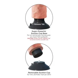 Vibratore Realistico ventosa King Cock 25 cm Vibratore Realistico ventosa King Cock 25 cm