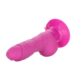 Vibratore realistico testicoli 12,75 cm fucsia Vibratore realistico testicoli 12,75 cm fucsia